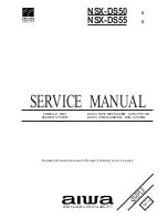 Aiwa NSX-DS50 Service Manual preview