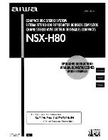 Aiwa NSX-H80 Operating Instructions Manual preview