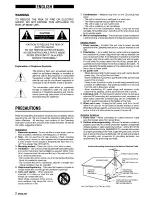 Preview for 2 page of Aiwa SX-LM77 Operating Instructions Manual