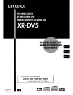 Aiwa XR-DV5 Operating Instructions Manual preview