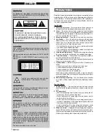 Preview for 2 page of Aiwa XR-M100 Operating Instructions Manual