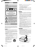 Preview for 2 page of Aiwa XR- XR-M150 Operating Instructions Manual