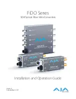 AJA FiDO-2R Installation And Operation Manual preview