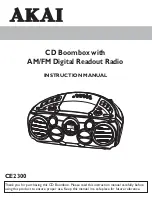 Akai CE2300 Instruction Manual preview