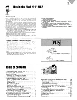 Preview for 3 page of Akai VS-606EA Operator'S Manual