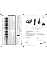 AKG WMS40 Mini Dual Quick Start Manual preview