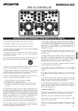 Preview for 2 page of Akiyama SIRION SC MIDI DJ CONTROLLER User Manual