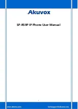 Akuvox SP-R59P User Manual preview