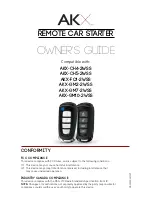 Preview for 1 page of AKX AKX-CH4-2WSS Owner'S Manual