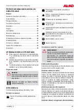 Preview for 61 page of AL-KO Easy Crush MH 2800 Instructions For Use Manual