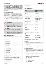 Preview for 113 page of AL-KO Easy Crush MH 2800 Instructions For Use Manual