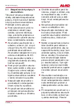 Preview for 135 page of AL-KO EASY FLEX PW 2040 Translation Of The Original Instructions For Use