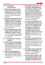 Preview for 227 page of AL-KO MT 40 Translation Of The Original Instructions For Use