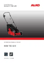 AL-KO New Tec 42 E User Manual preview