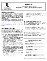 Preview for 1 page of Alarm Lock Networx DL1325NW Mounting Installation Instructions