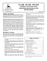 Preview for 1 page of Alarm Lock Trilogy DL1200 Mounting And Installation Instructions Manual