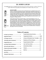 Preview for 2 page of Alarm Lock Trilogy DL4100 Series Programming Instructions Manual