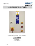 Albany ACS-50 User Manual preview