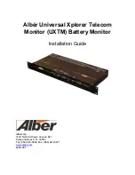 Preview for 1 page of Alber UXTM Installation Manual