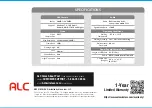 Preview for 3 page of ALC AWC10 Quick Start Manual