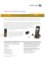 Preview for 1 page of Alcatel-Lucent 300 DECT Technical Specifications