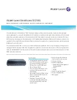 Preview for 1 page of Alcatel-Lucent OmniAccess 5321 BG Specifications