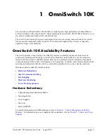 Preview for 15 page of Alcatel-Lucent OmniSwitch 10K User Manual