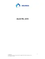 Preview for 9 page of Alcatel ALCATEL 2315 User Manual