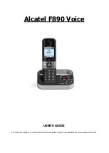 Preview for 1 page of Alcatel F890 Voice User Manual