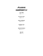 Alesis 272875 User Manual preview