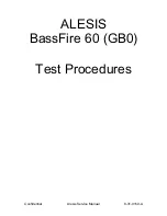 Preview for 6 page of Alesis BASSFIRE 60 Service Manual