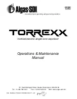 Algas SDI TORREXX TX240 Operation & Maintenance Manual preview