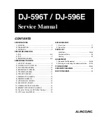 Alinco DJ-596E Service Manual preview