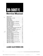 Alinco DR-599E Service Manual preview