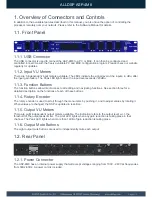 Preview for 4 page of Alldsp ASP-4M8 User Manual