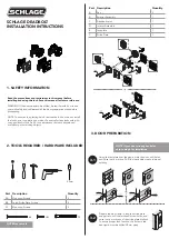 Allegion Schlage DEADBOLT Installation Instructions preview