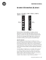 Allen-Bradley ArmorBlock 1732D A Series Installation Instructions Manual preview