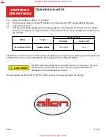 Preview for 14 page of Allen Engineering Corporation ATC130H Operations & Parts Manual