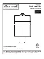 Allen + Roth 0180827 Manual preview