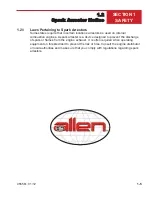 Preview for 23 page of allen PRO 430 Operations & Parts Manual