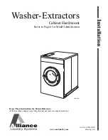 Preview for 1 page of Alliance Laundry Systems CHM1772C Installation Manual