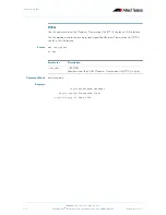 Preview for 206 page of Allied Telesis AlliedWare Plus 5.2.1 Software Reference Manual