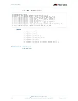 Preview for 324 page of Allied Telesis AlliedWare Plus 5.2.1 Software Reference Manual