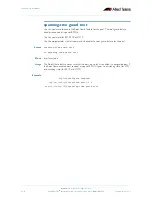 Preview for 346 page of Allied Telesis AlliedWare Plus 5.2.1 Software Reference Manual