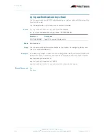 Preview for 458 page of Allied Telesis AlliedWare Plus 5.2.1 Software Reference Manual