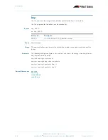 Preview for 464 page of Allied Telesis AlliedWare Plus 5.2.1 Software Reference Manual