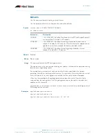 Preview for 477 page of Allied Telesis AlliedWare Plus 5.2.1 Software Reference Manual