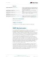 Preview for 492 page of Allied Telesis AlliedWare Plus 5.2.1 Software Reference Manual