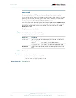 Preview for 502 page of Allied Telesis AlliedWare Plus 5.2.1 Software Reference Manual