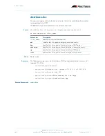 Preview for 518 page of Allied Telesis AlliedWare Plus 5.2.1 Software Reference Manual